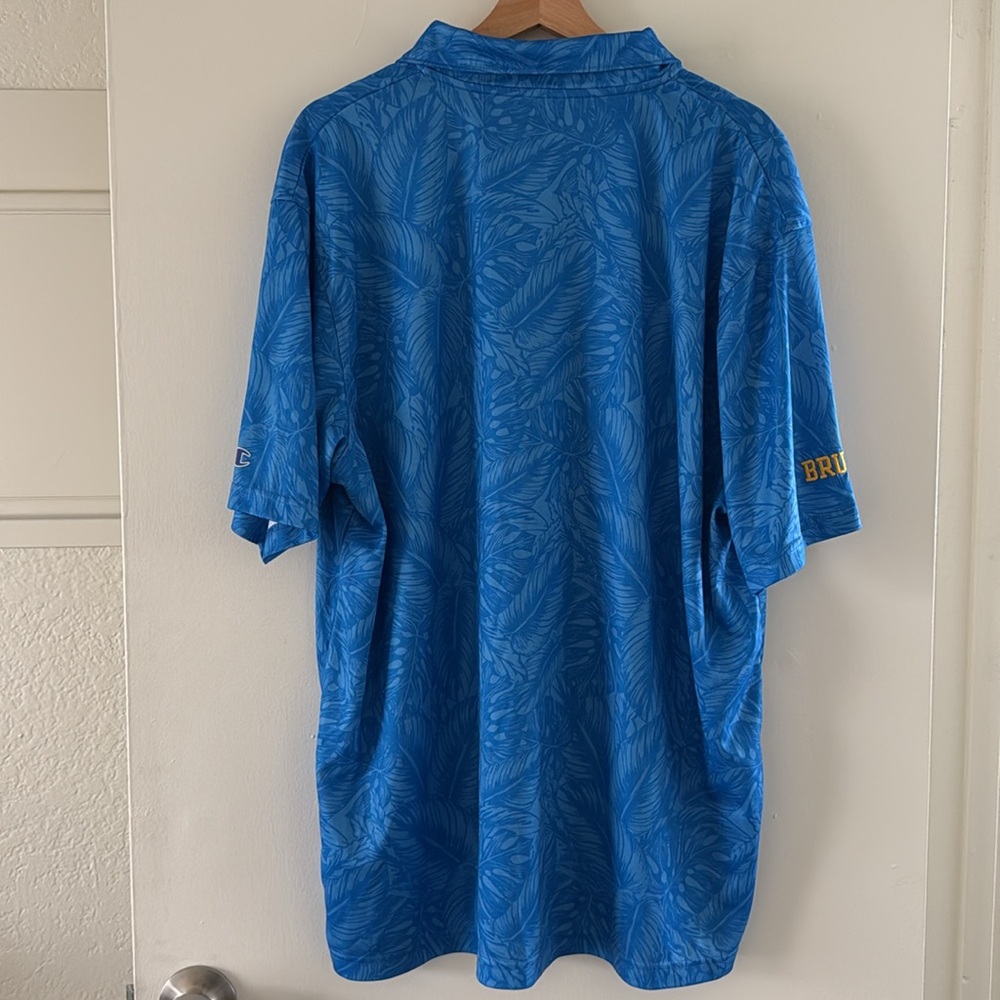 UCLA Bruins Champion Embroidered Blue Short Sleeve Men's Polo Shirt Size 2XL - Picture 4 of 8
